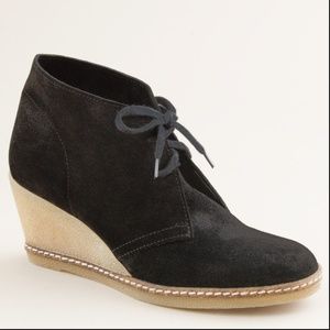 j crew Mcalister wedge bootie in black